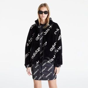 Adidas faux fur jacket